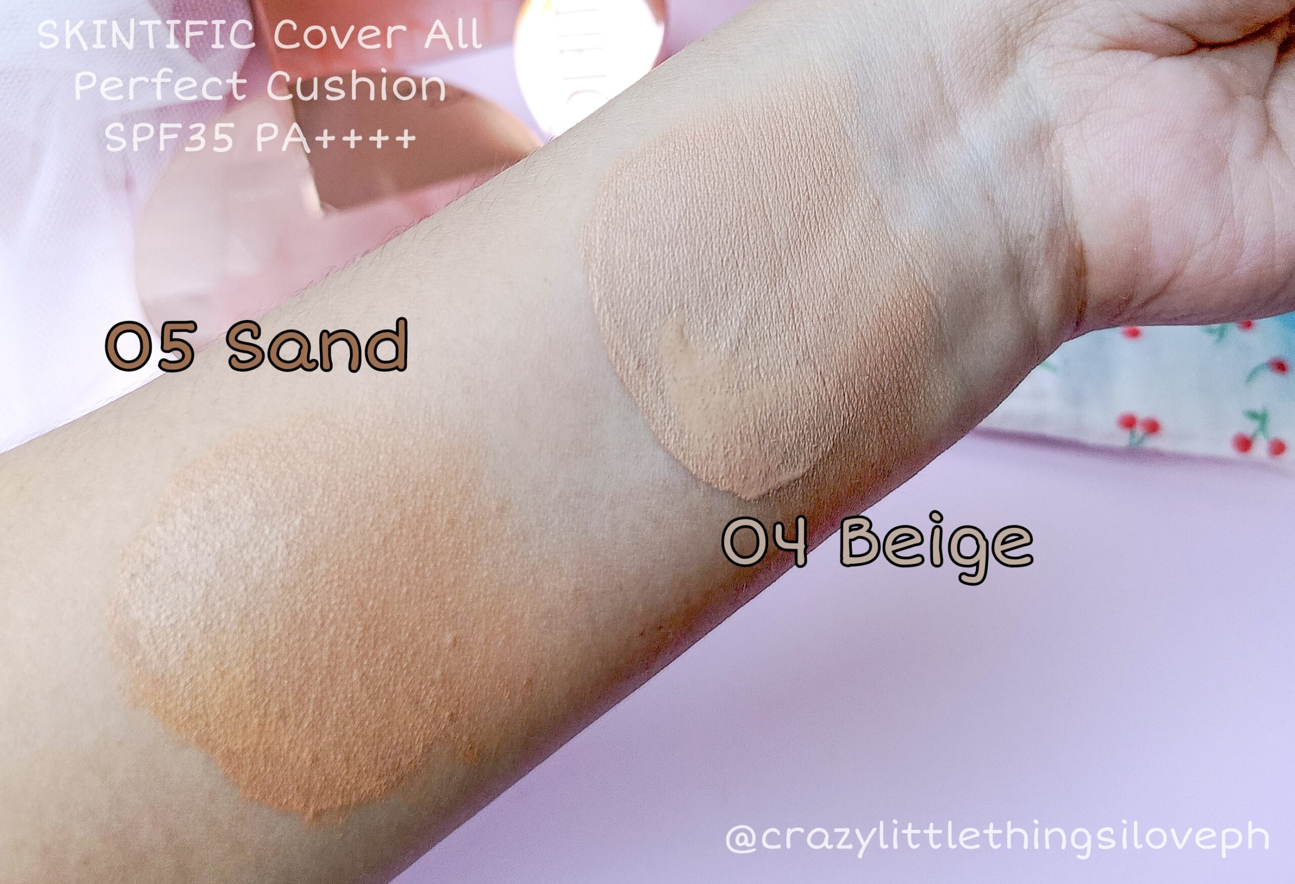 Skintific Cover All Perfect Cushion Philippines Swatches